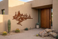 Rusted Steel Desert Landscape Wall Art