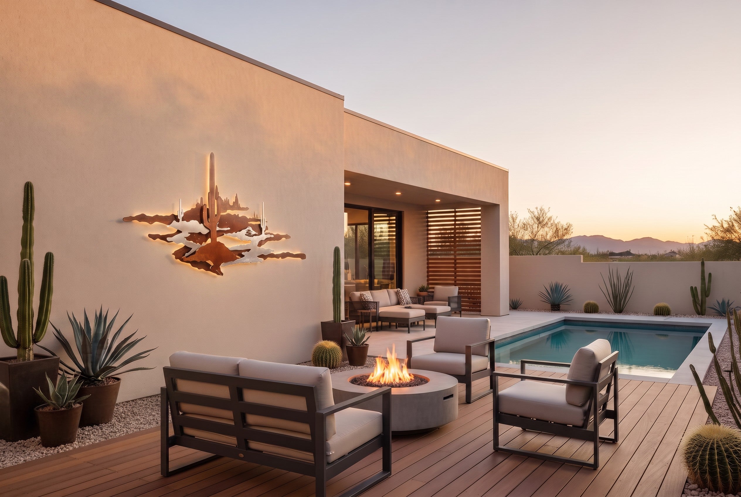Dimensional Saguaro Wall Art