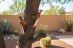 Handmade Metal Woodpecker Sculpture