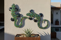 Hand-Painted Metal Gecko Wall Art