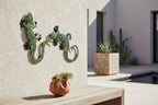 Hand-Painted Metal Gecko Wall Art