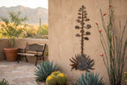 Rusted Steel Agave Wall Art