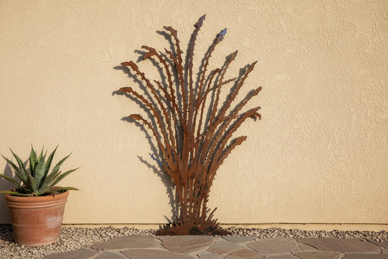 Rusted Steel Ocotillo Wall Art