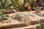 Hand-Painted Steel Scorpion Sculpture
