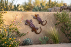 Rusted Steel Desert Lizard Wall Art