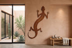 Rusted Steel Gecko Wall Art