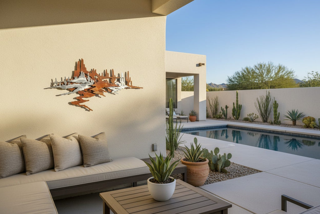 Layered Desert Landscape Wall Art