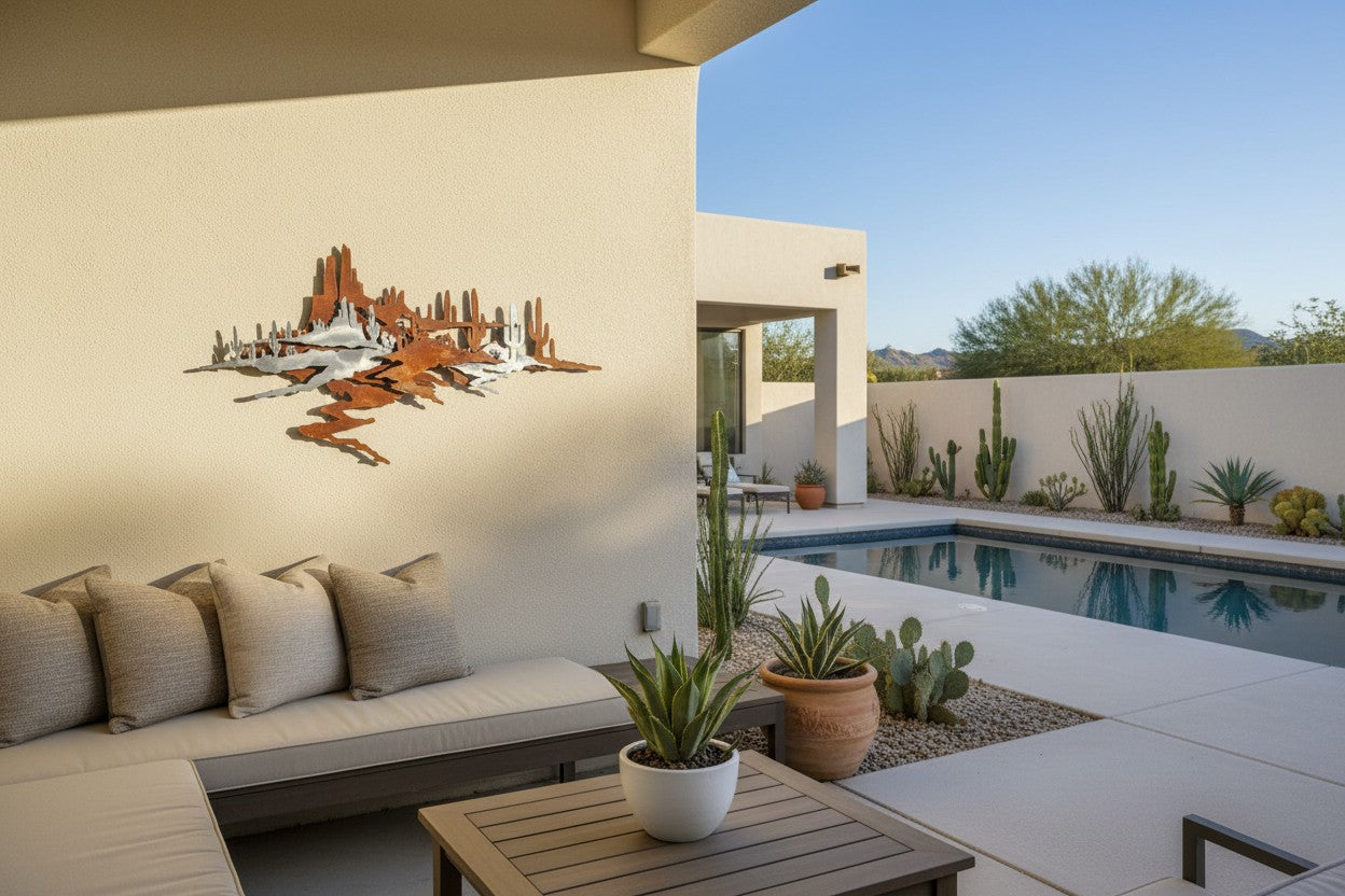 Layered Desert Landscape Wall Art