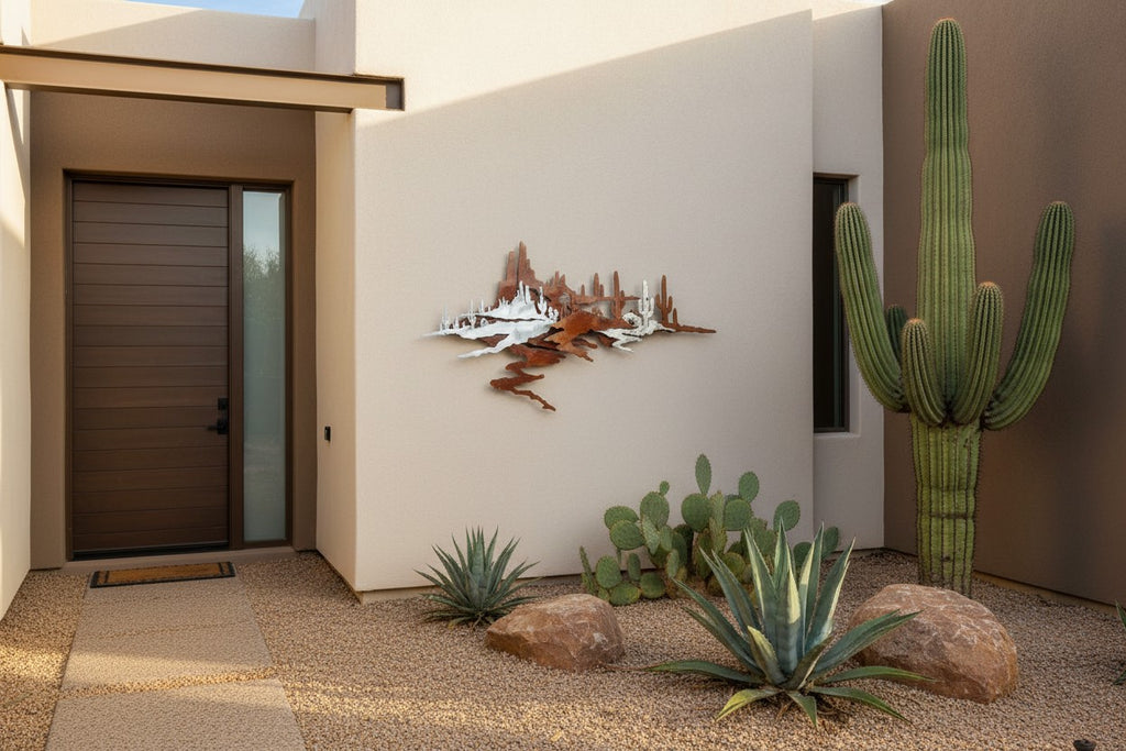Layered Desert Landscape Wall Art