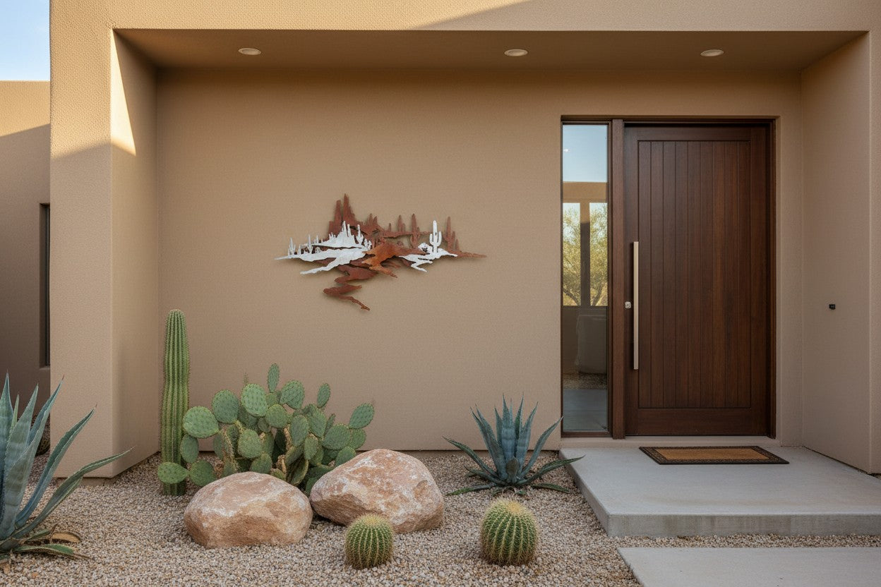 Layered Desert Landscape Wall Art