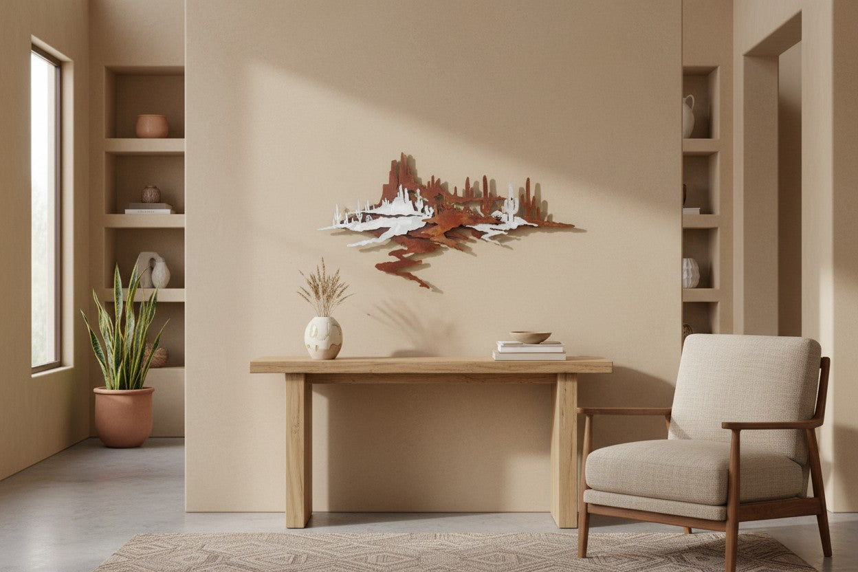 Layered Desert Landscape Wall Art