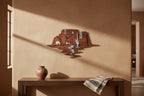 Layered Adobe Village Wall Art
