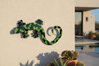 Hand-Painted Metal Gecko Wall Art