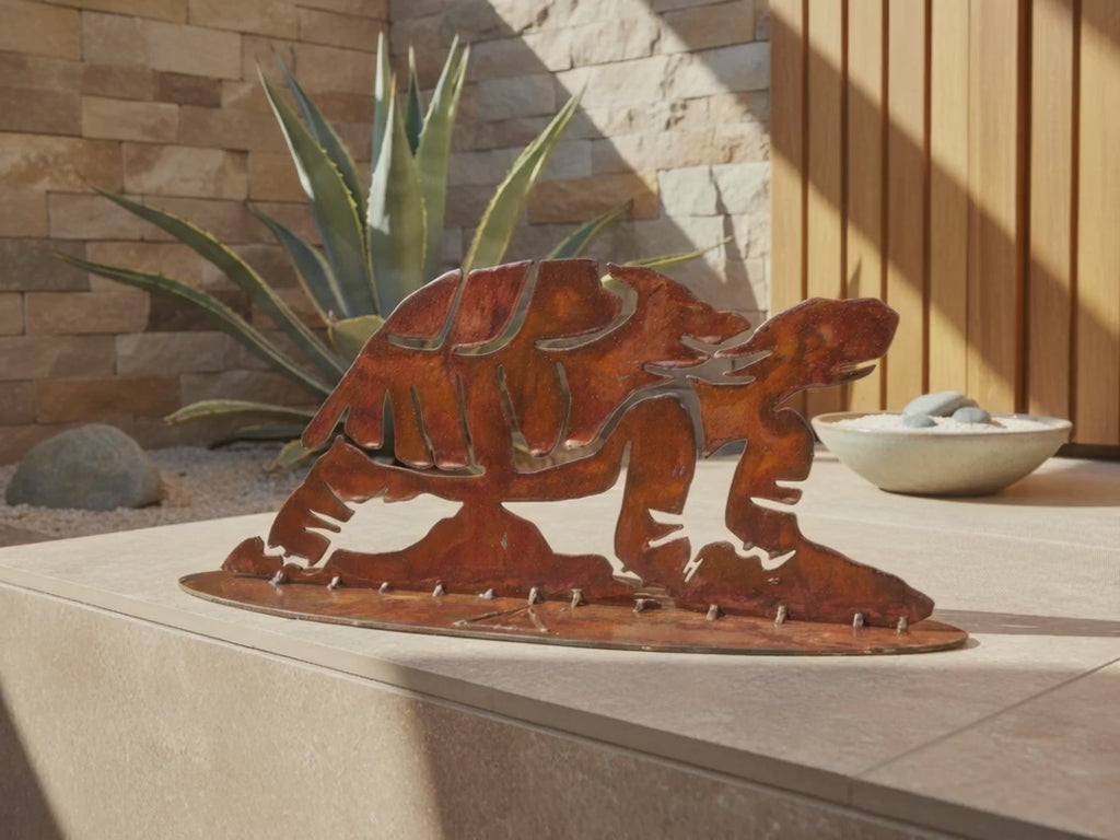 Rusted Steel Agave Wall Art