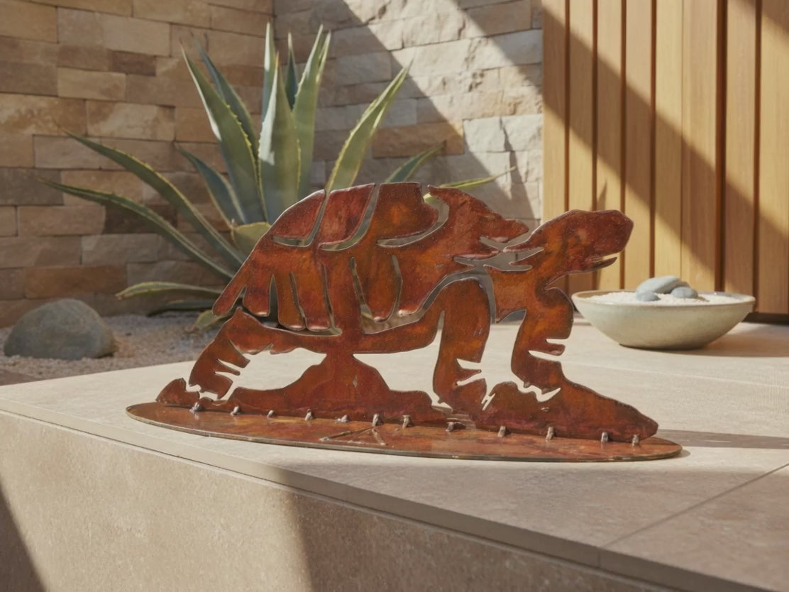Rusted Steel Agave Wall Art