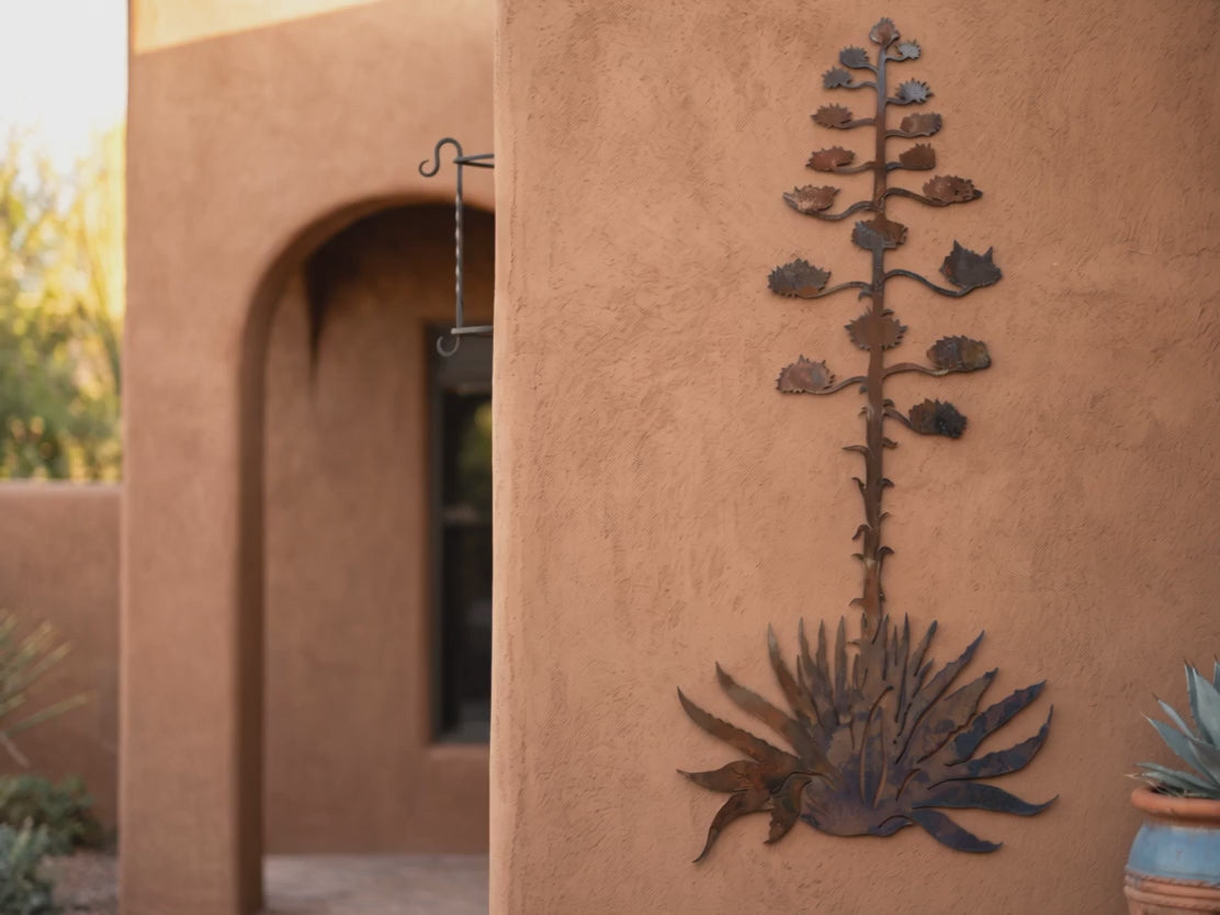 Rusted Steel Agave Wall Art