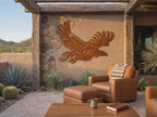 Rusted Metal Vulture Wall Art